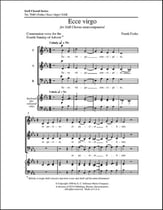 Ecce virgo SAB choral sheet music cover